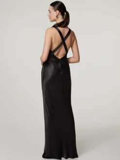 Abendkleid aus fliessendem Satin