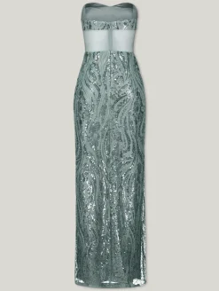 Abendkleid mit Pailletten