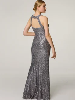 Abendkleid mit Pailletten