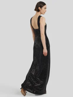 Abendkleid mit Pailletten