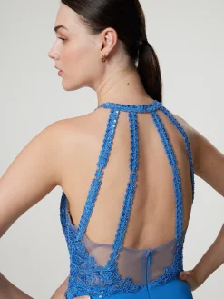 Abendkleid mit Spitze