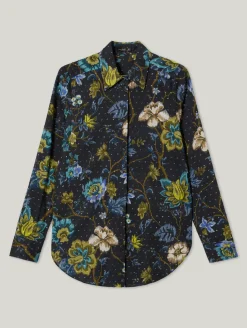 Baumwollbluse mit Print LUZYN