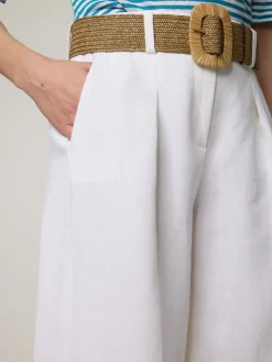 Bermudas aus Leinen-Mix