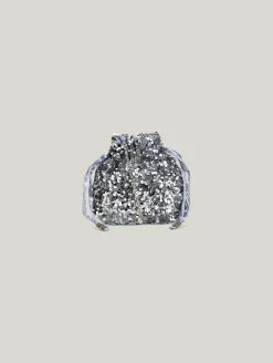 Beuteltasche mit Pailletten