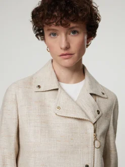 Bikerjacke aus Seide