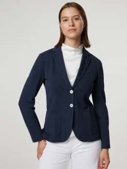 Blazer aus Jersey im Slim Fit