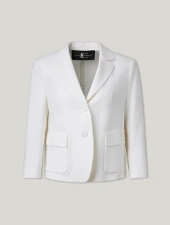 Blazer aus Leinen-Mix