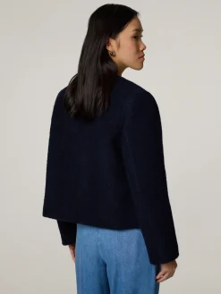 Blazer aus Tweed im Boxy Fit