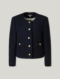 Blazer aus Tweed im Boxy Fit