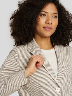Blazer im Nadelstreifen-Look