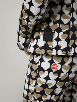 Blazer mit Allover-Print