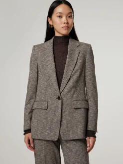 Blazer mit Fischgrat-Muster ATLIN