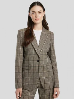 Blazer mit Karo-Muster