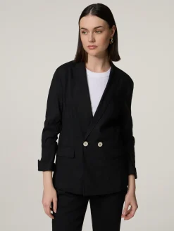 Blazer mit Leinen