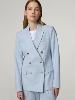 Blazer mit Nadelstreifen