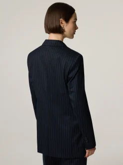 Blazer mit Nadelstreifen