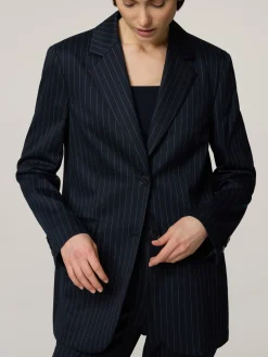 Blazer mit Nadelstreifen