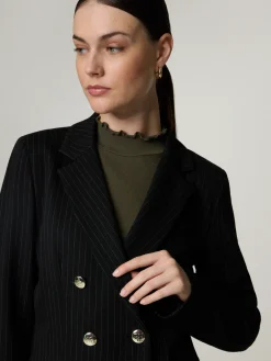 Blazer mit Nadelstreifen