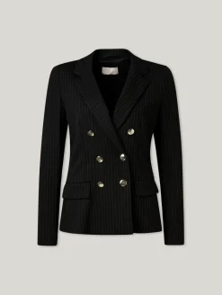 Blazer mit Nadelstreifen