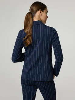 Blazer mit Nadelstreifen