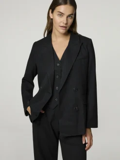 Blazer mit Nadelstreifen