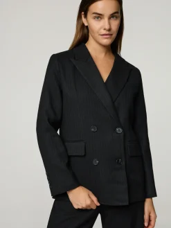 Blazer mit Nadelstreifen