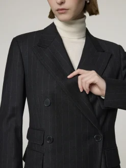 Blazer mit Nadelstreifen im Slim Fit