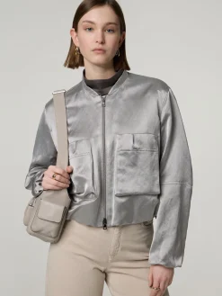 Blouson aus Satin