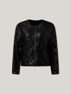 Blouson mit Pailletten KARTON