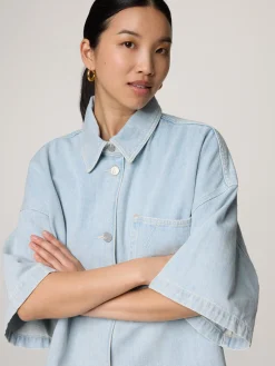 Bluse aus Denim