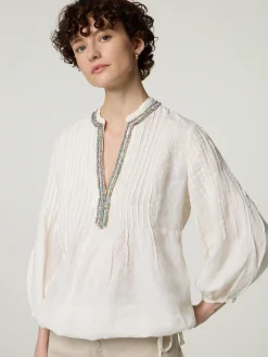 Bluse aus Leinen