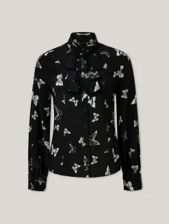 Bluse aus Seide mit Print