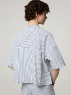 Bluse im Cropped Boxy Fit