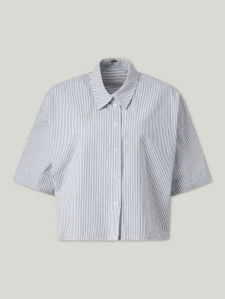 Bluse im Cropped Boxy Fit