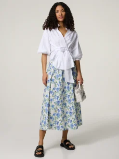 Bluse in Wickeloptik