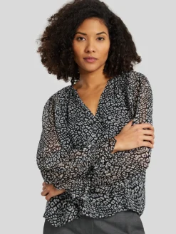 Bluse mit Allover-Print