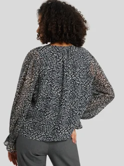 Bluse mit Allover-Print