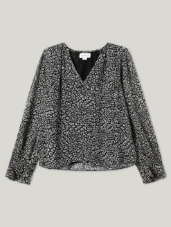 Bluse mit Allover-Print