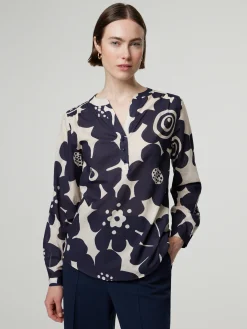 Bluse mit Allover-Print