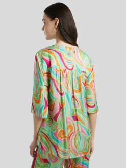 Bluse mit Allover-Print