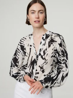 Bluse mit Allover-Print