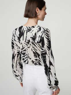 Bluse mit Allover-Print