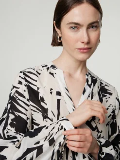 Bluse mit Allover-Print