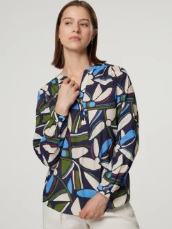 Bluse mit Allover-Print