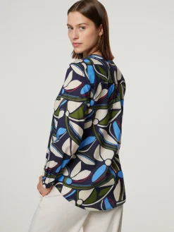 Bluse mit Allover-Print