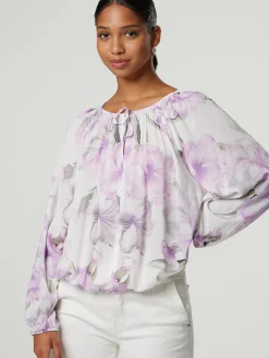 Bluse mit Allover-Print