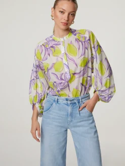 Bluse mit Allover-Print