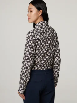 Bluse mit Allover-Print