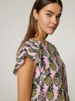 Bluse mit Allover-Print