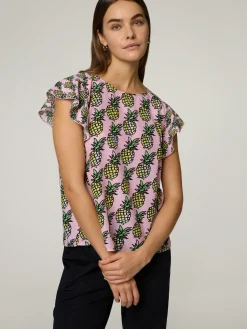 Bluse mit Allover-Print